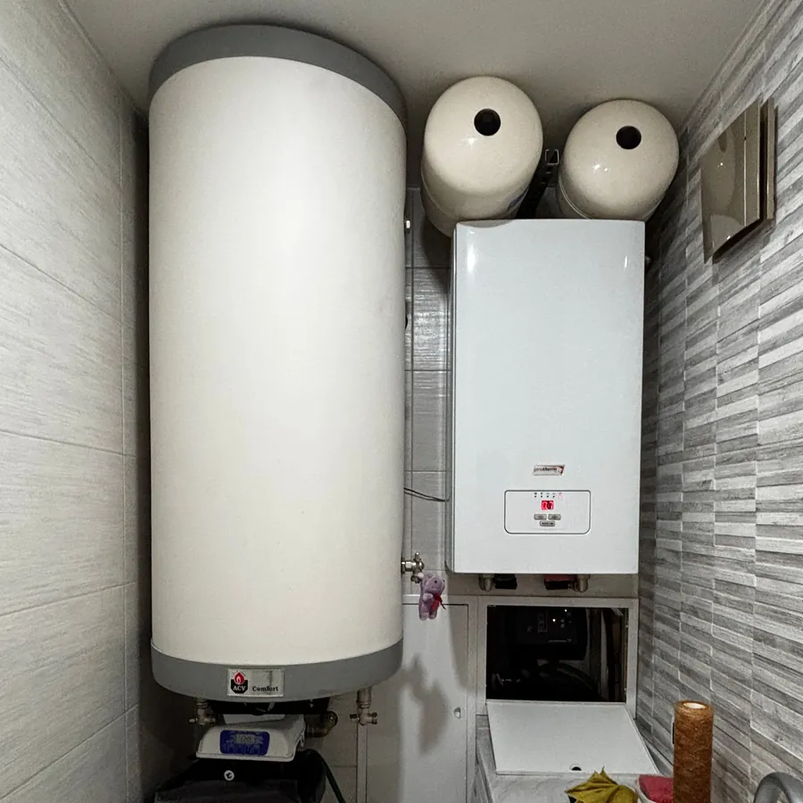 Boiler and cylinder installation