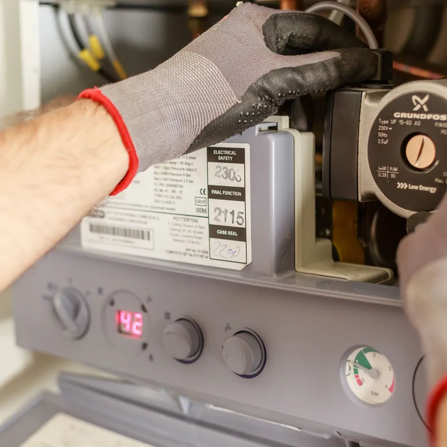 Boiler pump adjustment
